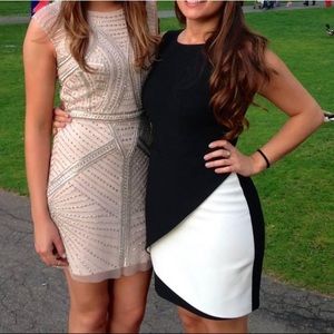 BCBG black/white dress